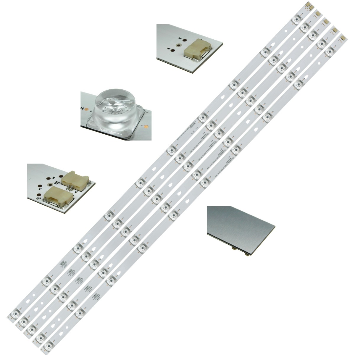 Светодиодная планка для подсветки ЖК панелей LED42D10 (комплект 4 планки A и одна планка B по 820 мм