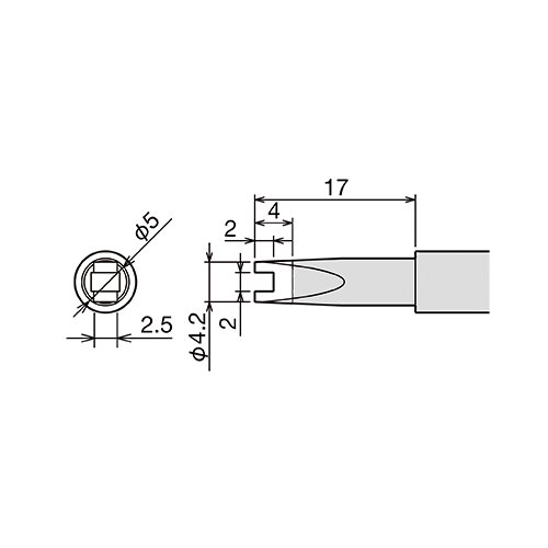 PX-60RT-RT жало (d6.5х26мм) GOOT