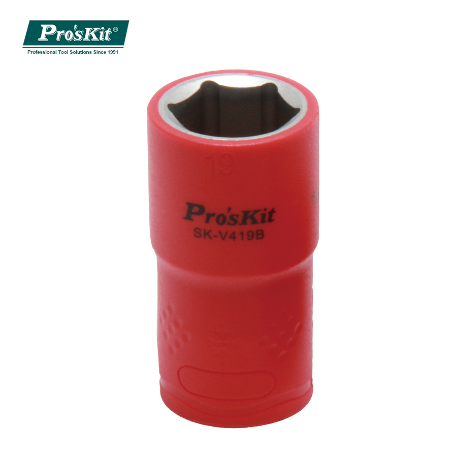 SK-V419B Pro'sKit Головка торцевая 1/2" 19х38мм 1000В