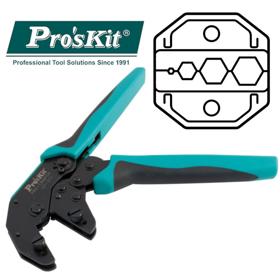CP-371U Клещи для обжима коаксиальных кабелей (RG58/59/62/6) Pro'sKit