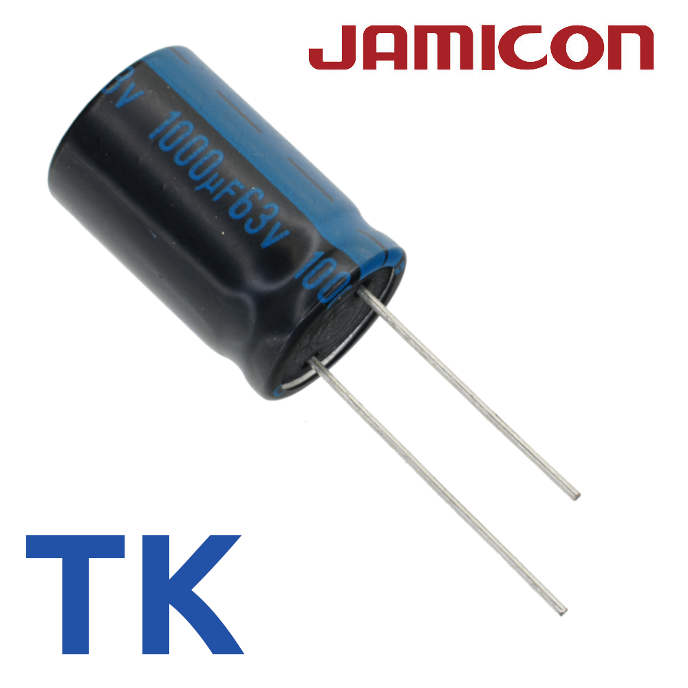 1000мкФ 63В (16x25) TKR-105C Конденсатор электролитический