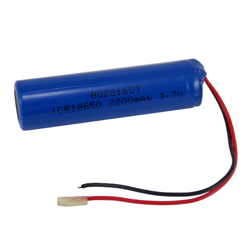 ICR18650 2200mAh 3.7V с проводами 120mm
