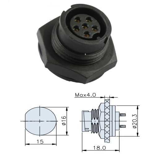 22206625-01 (2+6-pin)