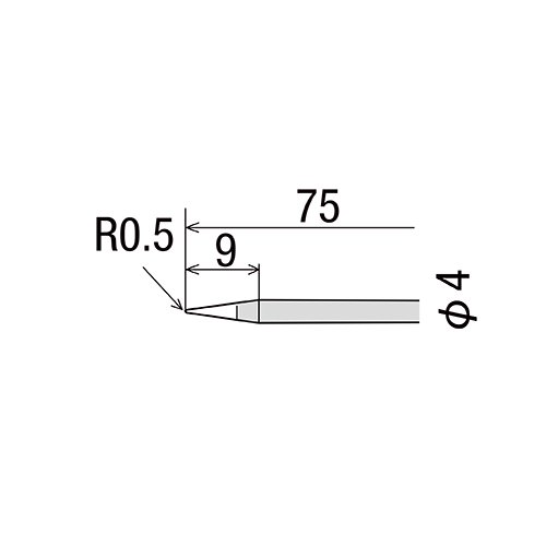 R-48B жало GOOT D=4мм (конус)