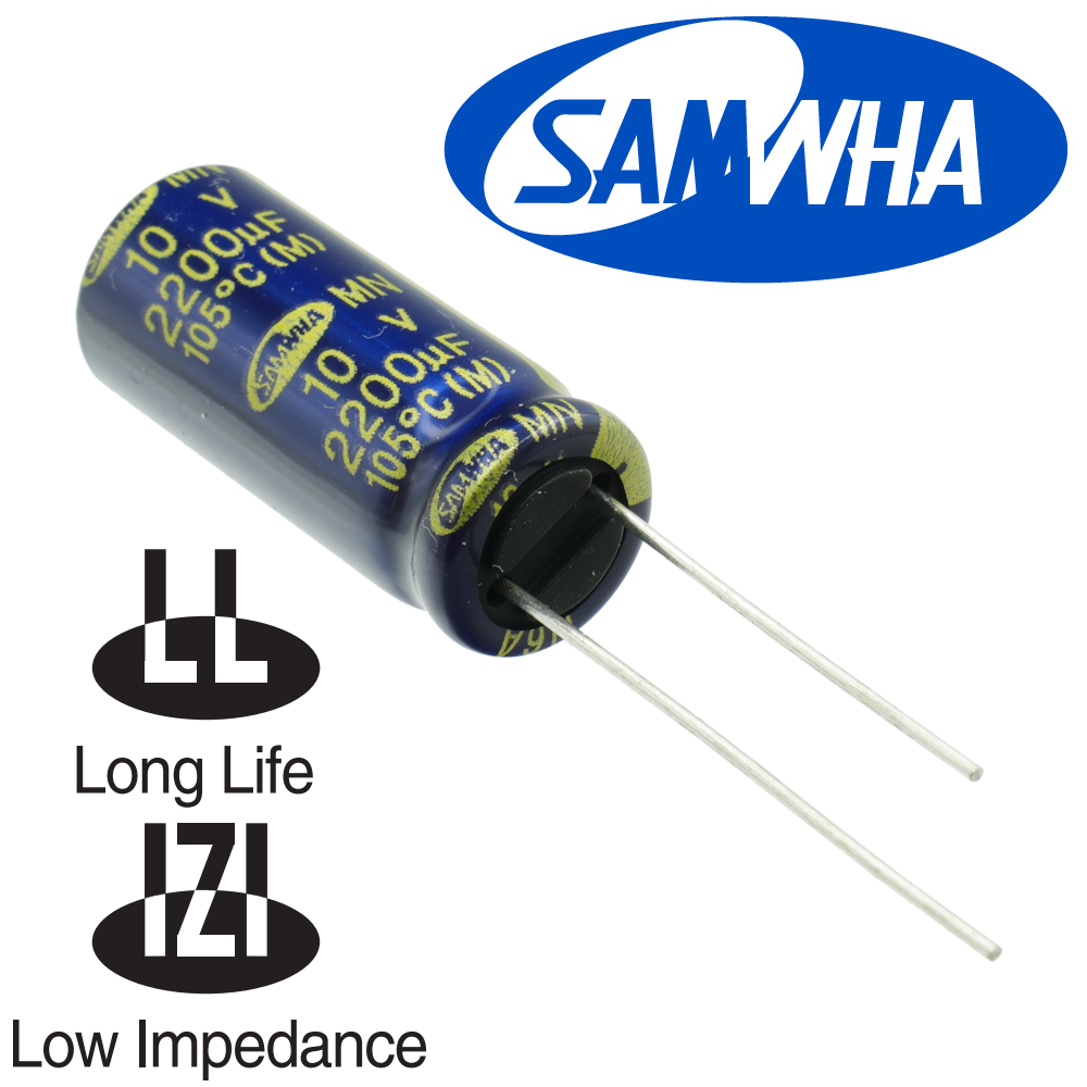 2200мкФ 10В (10x25) MN (5000ч.) (low imp.) Конденсатор электролитический