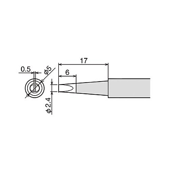 PX-60RT-2.4D жало (d6.5х26мм) GOOT