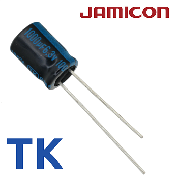 1000мкФ 6,3В (8x11) TKR-105C Конденсатор электролитический
