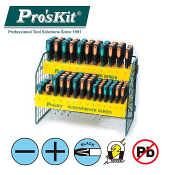 SD-2393K Pro'sKit Набор отверток Pro-Soft (93шт. с подставкой)