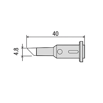 GP-501RT-4.8C жало для газового паяльника GOOT