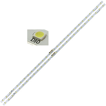 Светодиодная планка для подсветки ЖК панелей AOT-43-NU7100F2X28-3030C (комплект 2 планки по 462мм, 2