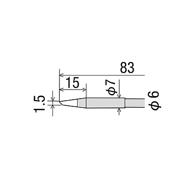 RD-67BC жало (d6/7х85мм) для KX, KS GOOT