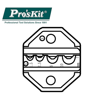 CP-236DN Pro'sKit Губки сменные для обжима кольцевых и вилочных неизолированных наконечников