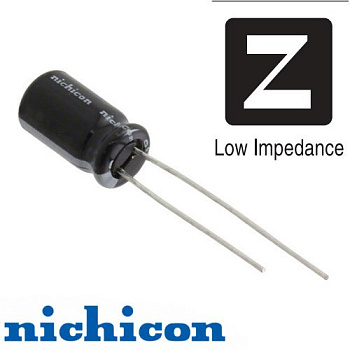 100мкФ 35В (6,3х11) HV (5000ч.) (low imp.) Конденсатор электролитический Nichicon