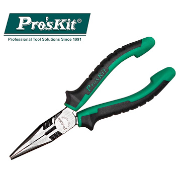 1PK-709DS Pro'sKit Длинногубцы-кусачки (медь до 2.6мм, 165мм)