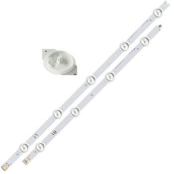 Светодиодная планка для подсветки ЖК панелей 42" V14 DRT Rev0.4 2 R1/L1 (комплект на алюминиевом осн