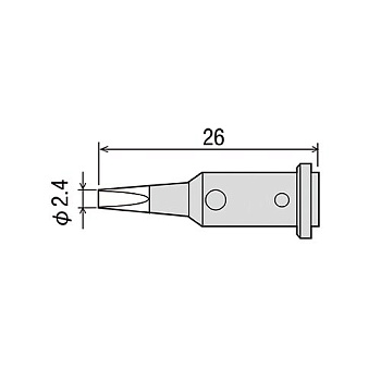 GP-510RT-2.4D жало для газового паяльника GOOT