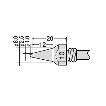 TP-100N-10 Сменный носик GOOT