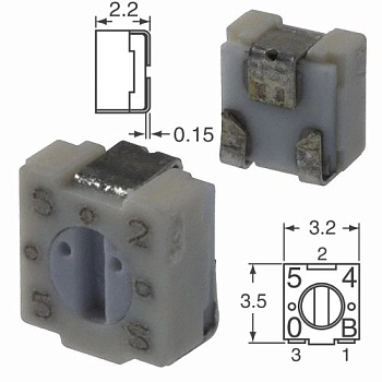 3313J-1-103 10 кОм Резистор подстроечный