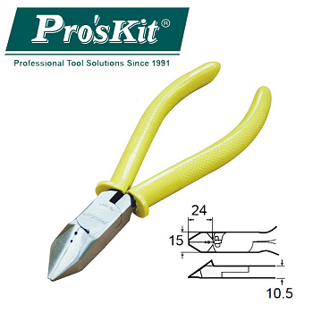 PM-708Y Pro'sKit Кусачки (медь до 1.6мм, 158мм)