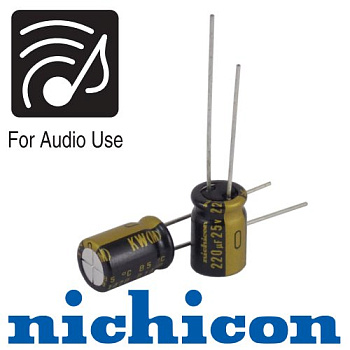 220мкФ 25В (8х11,5) KW Конденсатор электролитический Nichicon