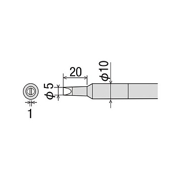 PX-2RT-5D жало (d7х37мм) GOOT