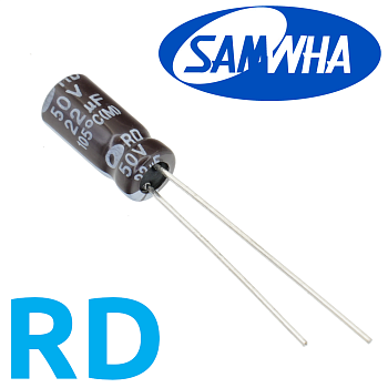 22мкФ 50В (5x11) RD-105C Конденсатор электролитический