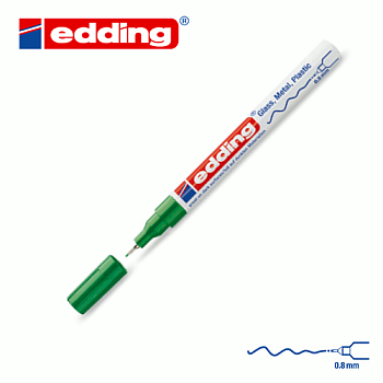 EDDING 780 Маркер стекло, металл, пластик d=0,8мм (зеленый)