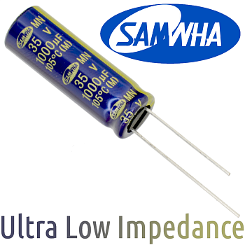 1000мкФ 35В (10x30) MN (5000ч.) (low imp.) Конденсатор электролитический