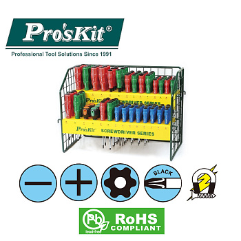 SW-2128 Pro'sKit Набор отверток Pro-Soft (116шт. с подставкой)