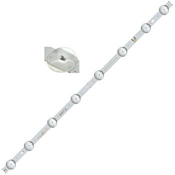 Светодиодная планка для подсветки ЖК панелей SSC_Y19_32LM63_HD_8LED_REV00 (600 мм 8 линз)