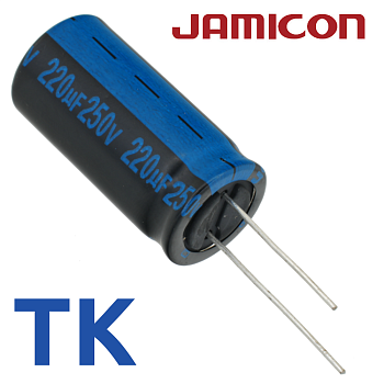 220мкФ 250В (18x35) TKR-105C Конденсатор электролитический