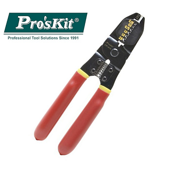 CP-416 Pro'sKit Клещи для резки/зачистки проводов и обжима клемм (до 2.5 мм2, 200мм)