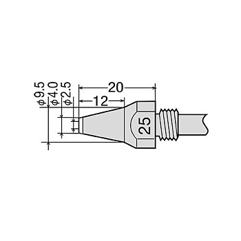 TP-100N-25 Сменный носик GOOT