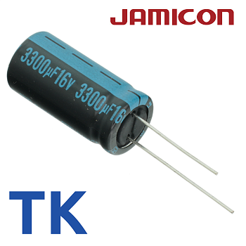 3300мкФ 16В (12,5x25) TK-105C Конденсатор электролитический