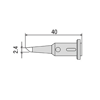 GP-501RT-2.4C жало для газового паяльника GOOT