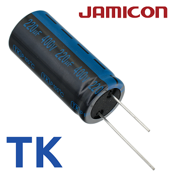 220мкФ 400В (22x50) TKR-105C Конденсатор электролитический