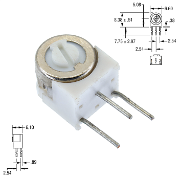 3329X-1-223 22 кОм Резистор подстроечный (СП3-19Б)