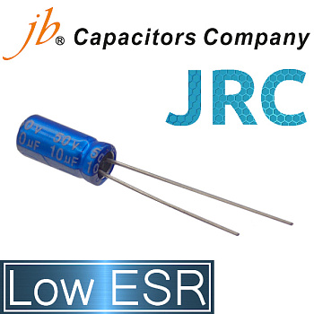 10мкФ 50В (5x11) JRC Конденсатор электролитический