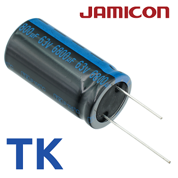 6800мкФ 63В (25x50) TKR-105C Конденсатор электролитический