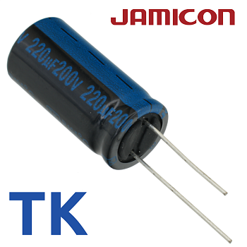 220мкФ 200В (16x31,5) TKR-105C Конденсатор электролитический