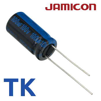 100мкФ 100В (10x20) TKR-105C Конденсатор электролитический
