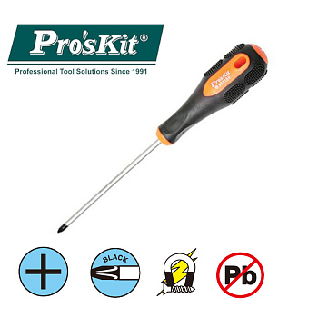 9SD-222B Pro'sKit Отвертка ручная (+#3 8x150мм) Pro-Soft