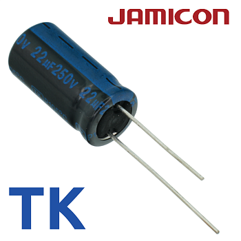 22мкФ 250В (10x16) TKR-105C Конденсатор электролитический