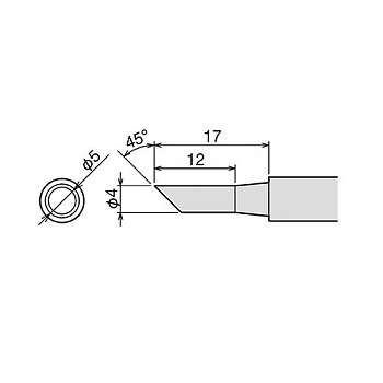 PX-60RT-4C жало (d6.5х26мм) GOOT