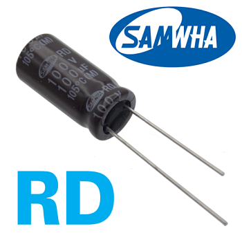100мкФ 100В (10x20) RD-105C Конденсатор электролитический