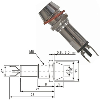L-615-G 12v (8mm)