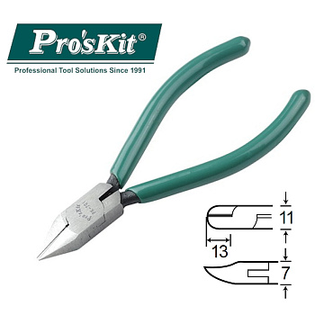 1PK-701 Pro'sKit Кусачки прямые мини (медь до 1.6мм, 105мм)