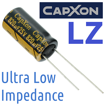 820мкФ 25В (10x20) LZ Конденсатор электролитический