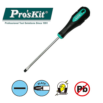 9SD-213A Pro'sKit Отвертка ручная (-6 6x150мм) Pro-Soft