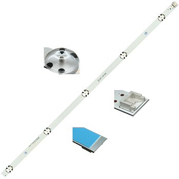 Светодиодная планка для подсветки ЖК панелей SSC_32inch_HD_REV05 (590 мм 5 линз)